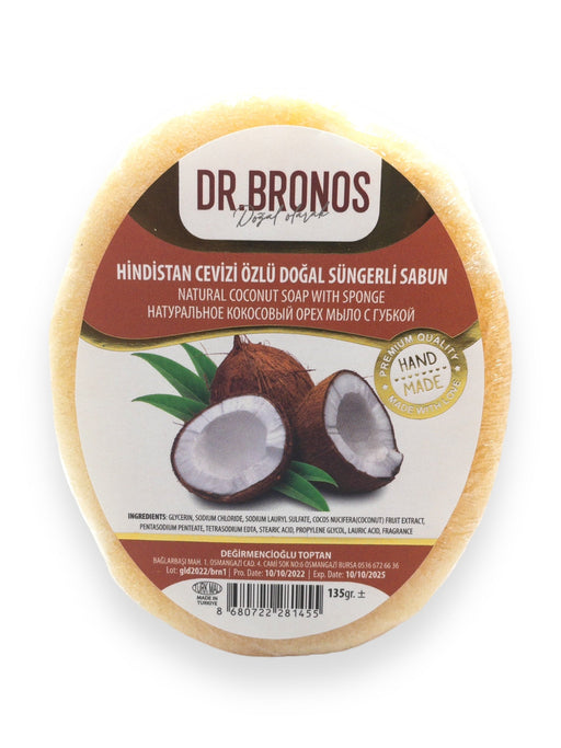 Dr. Bronos | Natural Coconut Soap with Sponge Dr. Bronos Sponge Soap