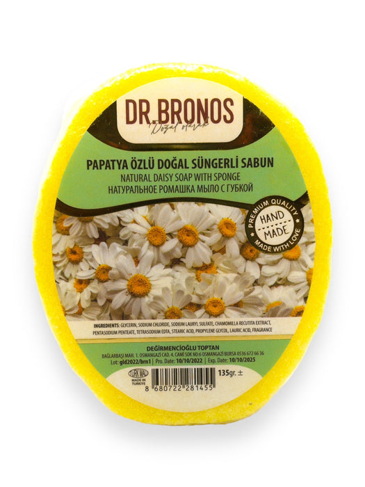 Dr. Bronos | Natural Daisy Soap with Sponge