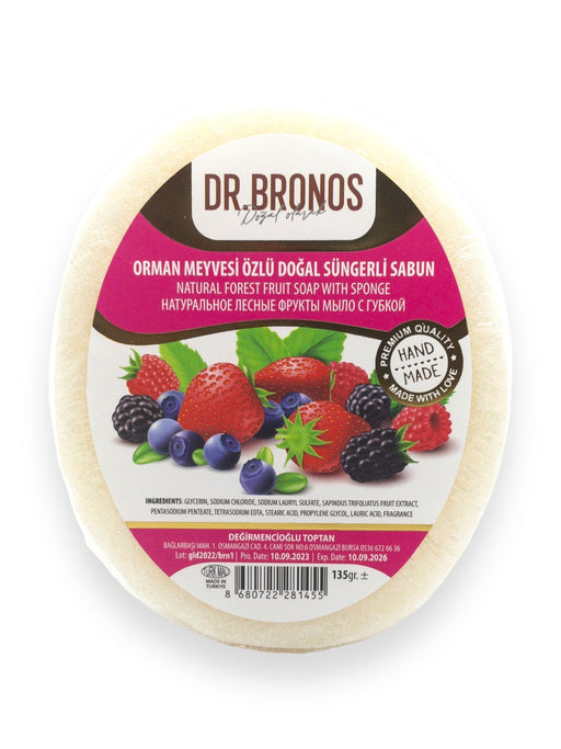 Dr. Bronos | Natural Forest Fruit Soap with Sponge Dr. Bronos Sponge Soap