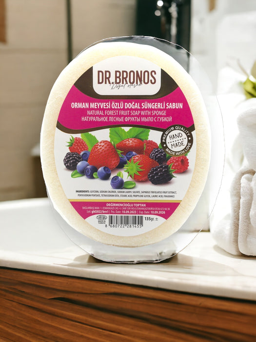 Dr. Bronos | Natural Forest Fruit Soap with Sponge