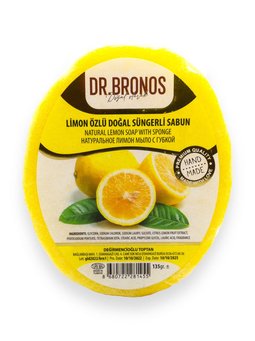 Dr. Bronos | Natural Lemon Soap with Sponge
