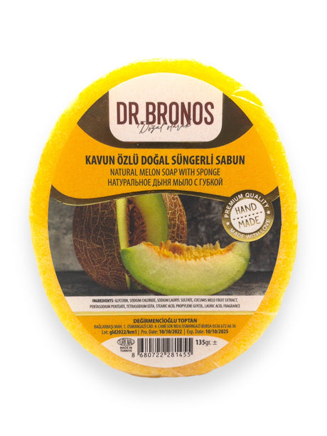 Dr. Bronos | Natural Melon Soap with Sponge