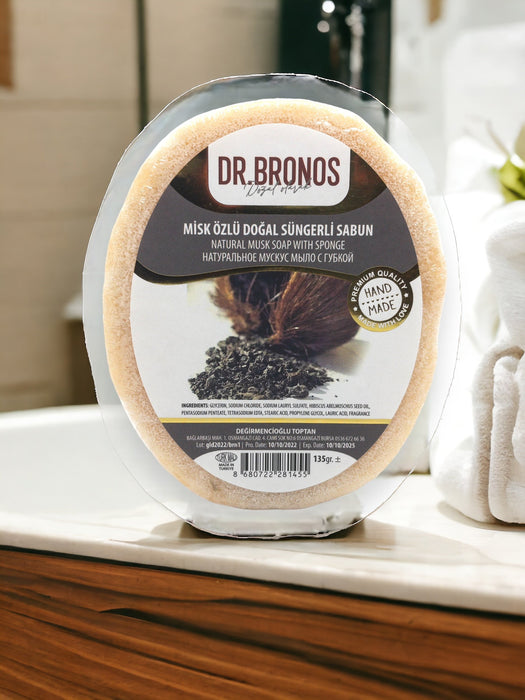 Dr. Bronos | Natural Musk Soap with Sponge