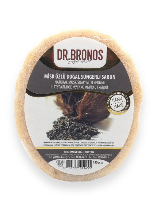 Dr. Bronos | Natural Musk Soap with Sponge Dr. Bronos Sponge Soap
