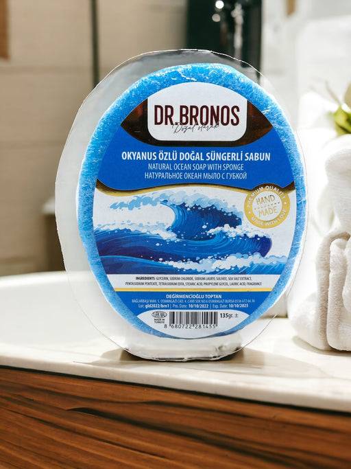 Dr. Bronos | Natural Ocean Soap with Sponge Dr. Bronos Sponge Soap