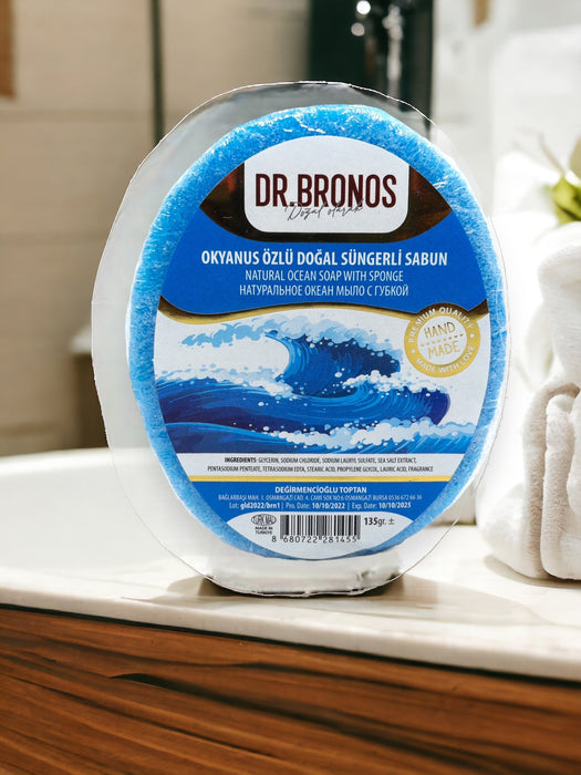 Dr. Bronos | Natural Ocean Soap with Sponge