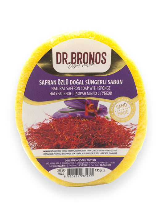Dr. Bronos | Natural Saffron Soap with Sponge