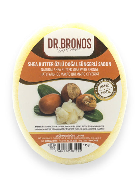 Dr. Bronos | Natural Shea Butter Soap with Sponge