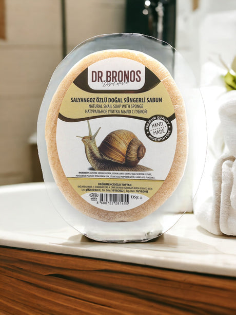 Dr. Bronos | Natural Snail Soap with Sponge