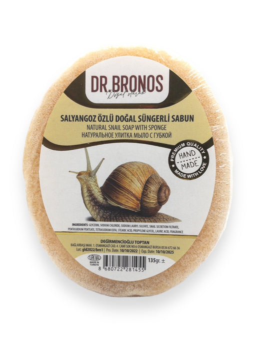 Dr. Bronos | Natural Snail Soap with Sponge Dr. Bronos Sponge Soap