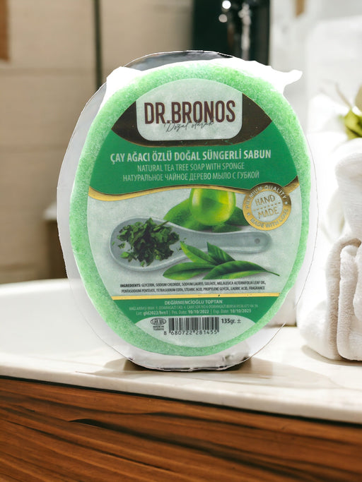 Dr. Bronos | Natural Tea Tree Soap with Sponge