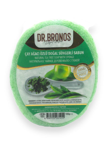 Dr. Bronos | Natural Tea Tree Soap with Sponge