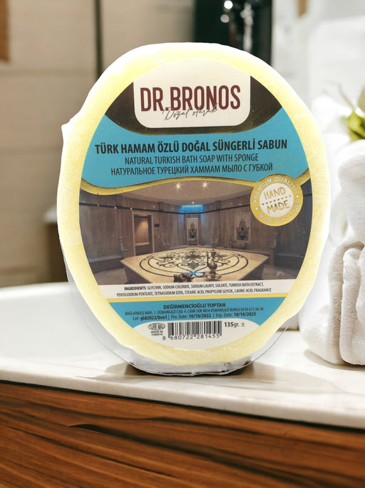 Dr. Bronos | Natural Turkish Bath Soap with Sponge