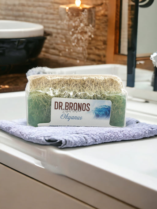 Dr. Bronos | Ocean Soap with Natural Pumpkin Loofah Dr. Bronos Natural Fiber Soap