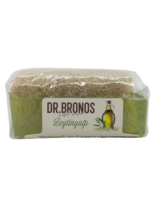 Dr. Bronos | Olive Oil Soap with Natural Pumpkin Loofah Dr. Bronos Natural Fiber Soap