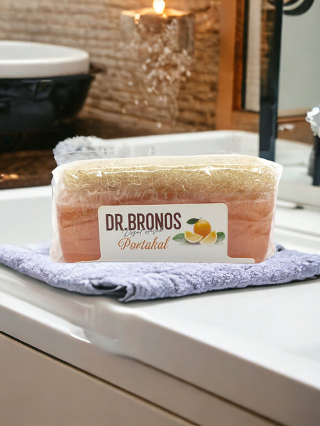 Dr. Bronos | Orange Soap with Natural Pumpkin Loofah