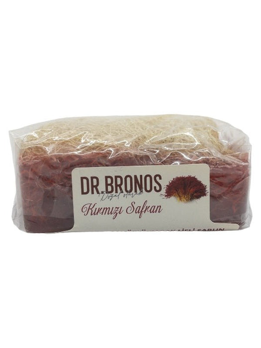 Dr. Bronos | Red Saffron Soap with Natural Pumpkin Loofah Dr. Bronos Natural Fiber Soap