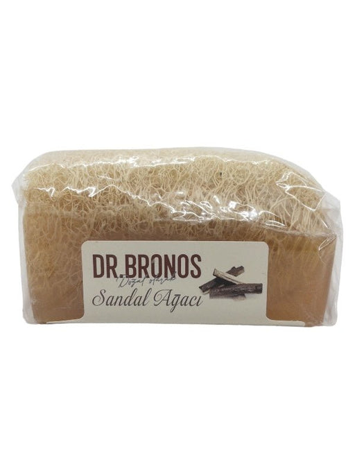 Dr. Bronos | Sandalwood Soap with Natural Pumpkin Loofah Dr. Bronos Natural Fiber Soap