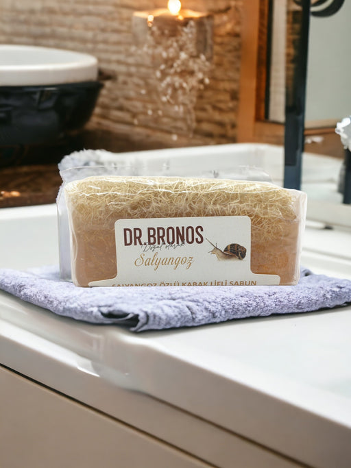 Dr. Bronos | Snail Soap with Natural Pumpkin Loofah Dr. Bronos Natural Fiber Soap