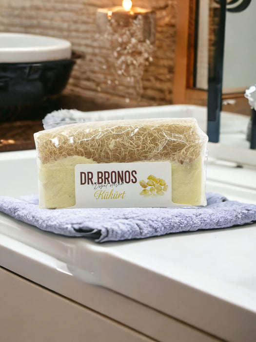 Dr. Bronos | Sulfur Soap with Natural Pumpkin Loofah