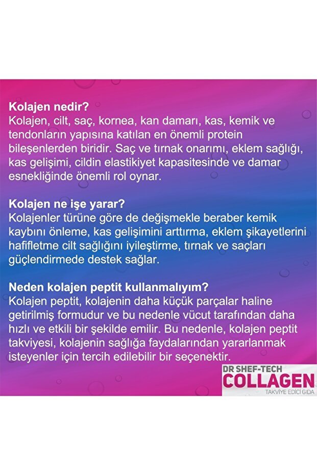 Dr. Shef - tech Collagen Powder - 300g with Hyaluronic Acid, Vit C & Minerals - TryAladdin