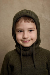 Drawstring Khaki Snow Beanie - Unisex - TryAladdin