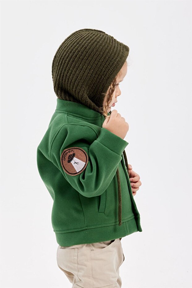 Drawstring Khaki Snow Beanie - Unisex - TryAladdin