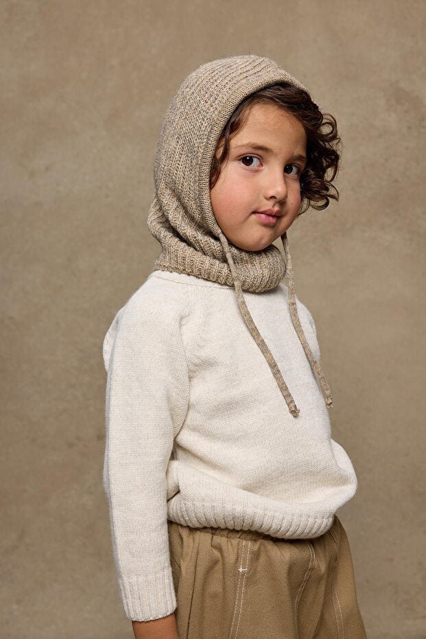 Drawstring Knitted Hood - Soft & Warm for children - TryAladdin