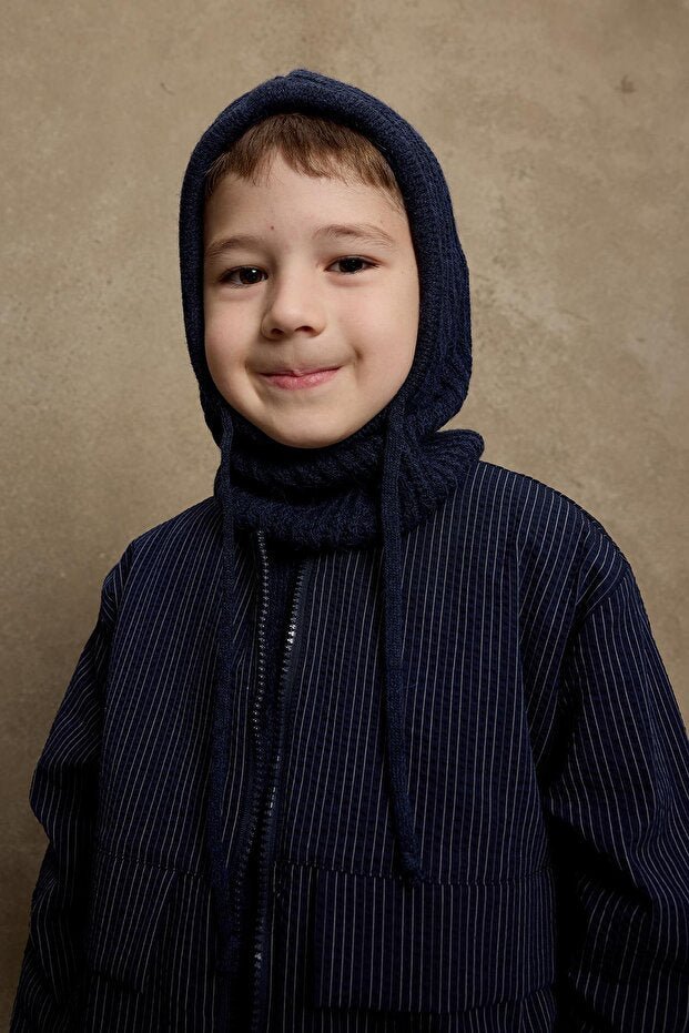 Drawstring Snow Balaclava - Navy 9y - TryAladdin