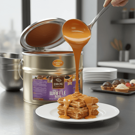 Drou Orange Chocolate Sauce for Waffle, Crepe & Pancake (10kg) - TryAladdin