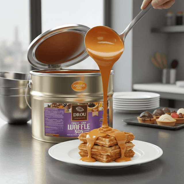 Drou Orange Chocolate Sauce for Waffle, Crepe & Pancake (10kg) - TryAladdin