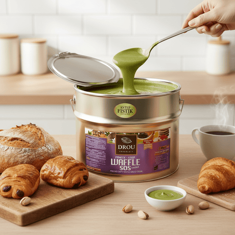 Drou Pistachio Chocolate Sauce for Waffle, Crepe & Pancake (10kg) - TryAladdin