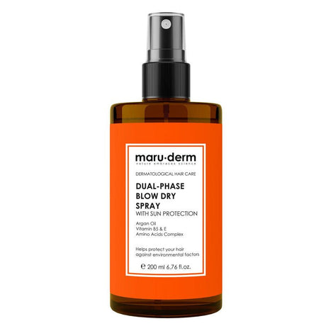 Dual - Phase Heat Protectant & Sunscreen Blow Dry Spray - Argan Oil & Amino Acids - TryAladdin