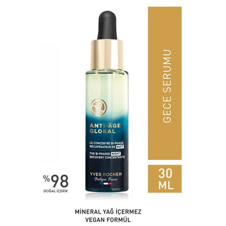 Dual - Phase Night Serum - Anti - Aging, Brightening with Lilac Bud Stem Cells - TryAladdin
