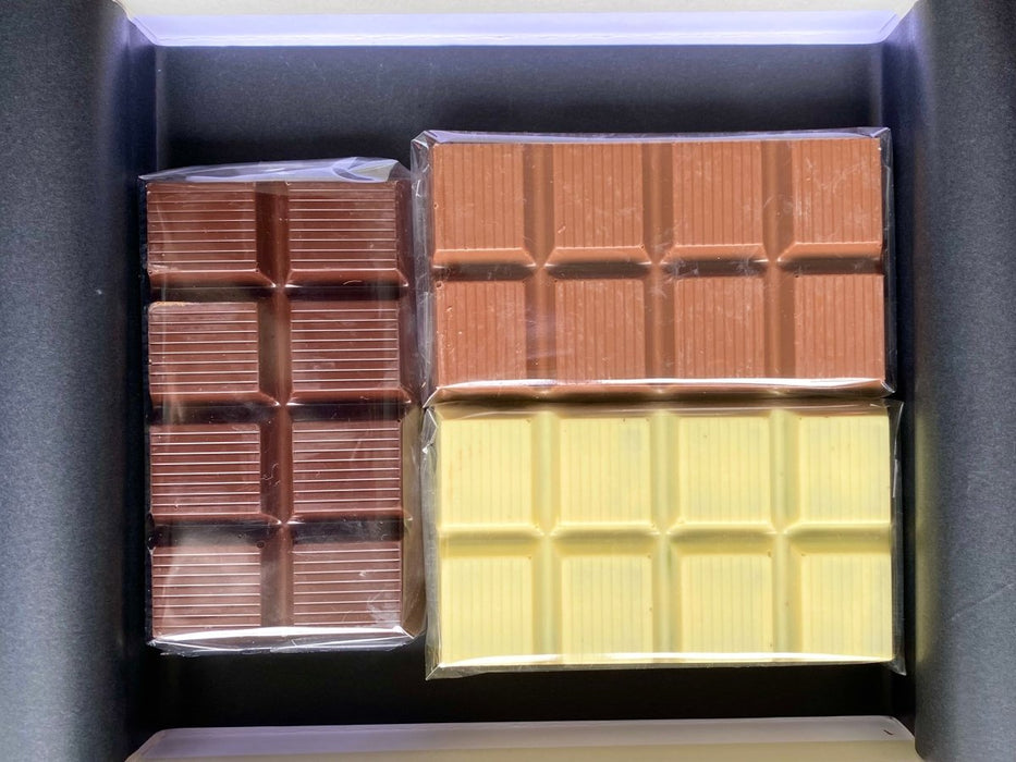 Dubai Chocolate Assortment 3 Pieces in Gift Box - Dark, White & Milk Chocolates