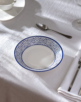 Durable New Bone China Dinner Plate - Reve Bleu Chantal Pattern - TryAladdin
