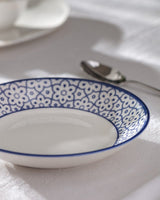 Durable New Bone China Dinner Plate - Reve Bleu Chantal Pattern - TryAladdin