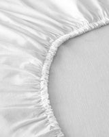 Professional-Grade-Cotton-King-Size-Fitted-Sheet-White
