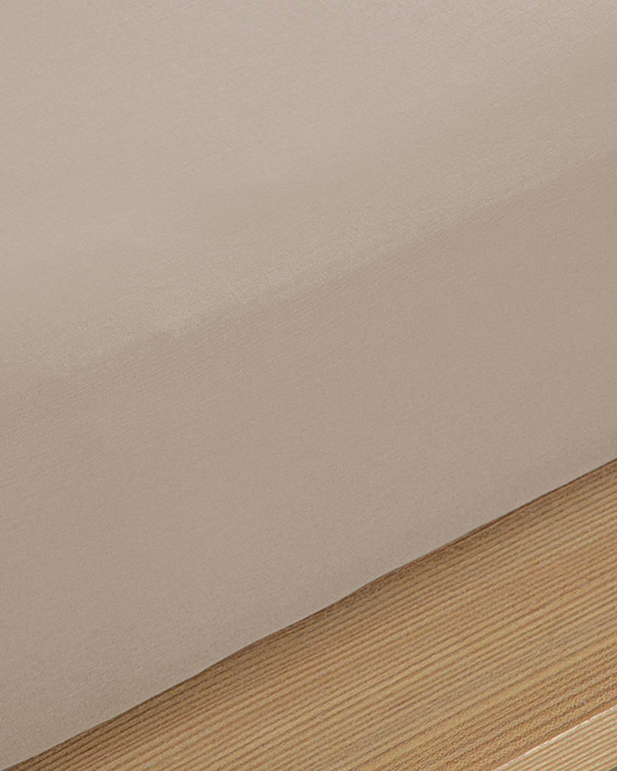Professional Grade Cotton Single Fitted Sheet 100x200cm Coffee Brown