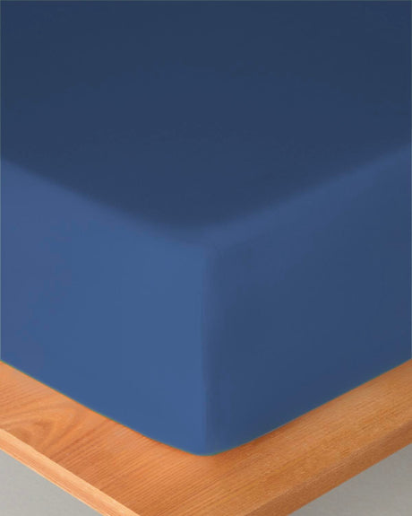 Premium-Quality-Single-Cotton-Fitted-Sheet-Night-Blue