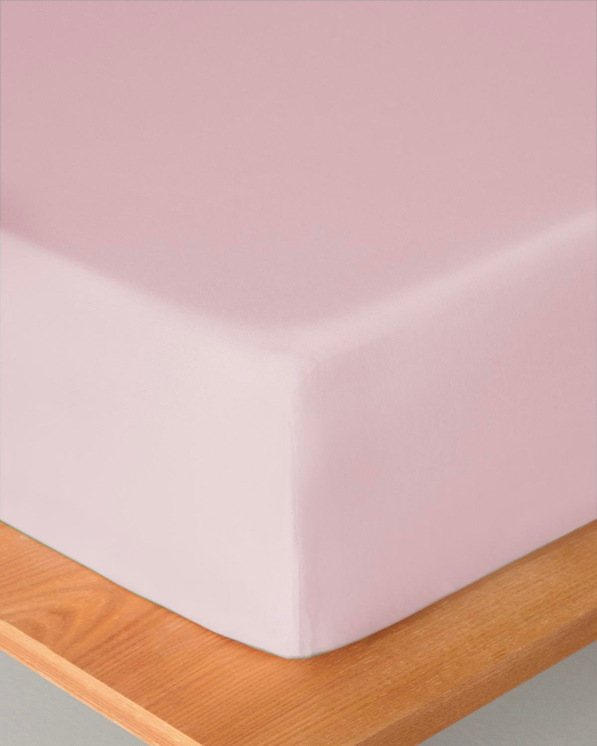 Professional Grade Cotton Fitted Sheet Single Dusty Pink