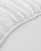 Premium Cotton Deep Pocket Fitted Sheet White 120x200cm
