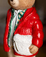 Decorative Moulin Figurine - Red Beige Home Accent Ornament