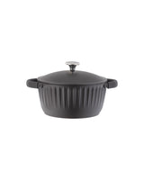 Durable 24 cm Brown Cooking Pot for Everyday Use