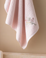 Luxurious Cotton Face Towel - Delicate Embroidered Touch