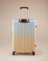 Large Beige Travel Luggage Suitcase