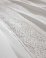 100% Cotton Double Duvet Cover Set - Classic White Chambre