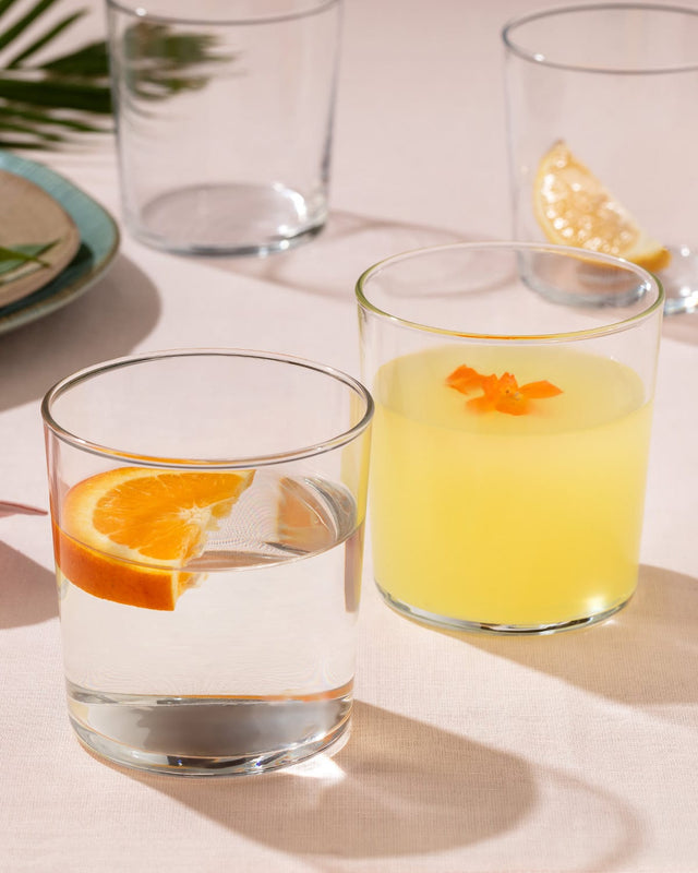 Glass 4-Piece Water & Beverage Set - Pierretta Collection