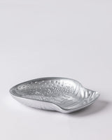 Silver Snow Globe Decorative Plate for Elegant Home Decor