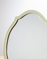 Metal Framed Decorative Mirror - Modern Soft Green Accent